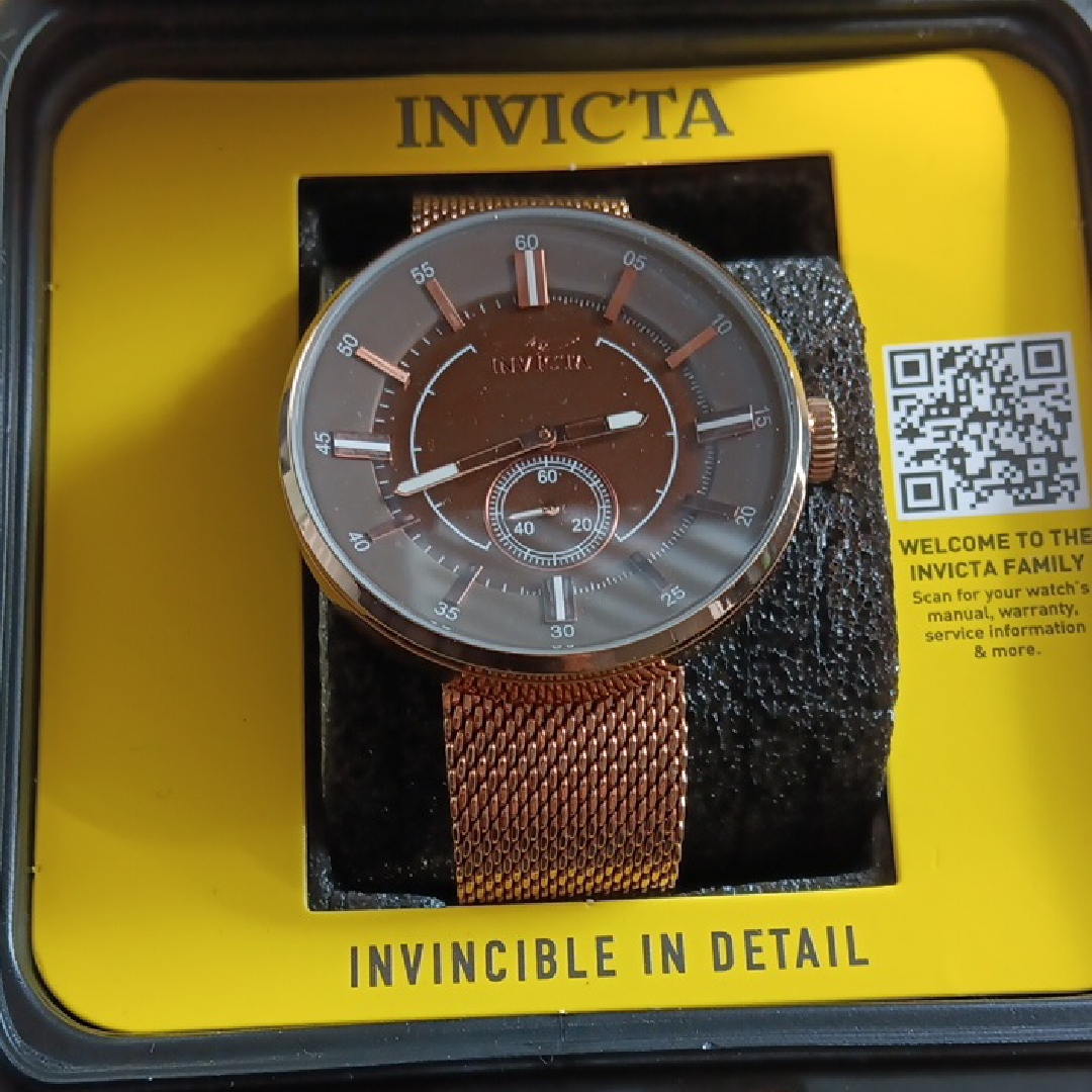 Invicta Copper-Toned Mesh Watch